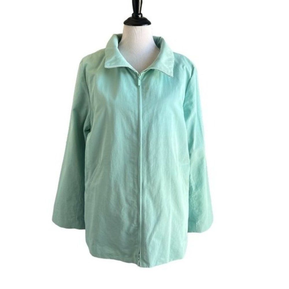 Eileen Fisher Women's Fleece Lined Stand Collar Coat Size Large NWT
